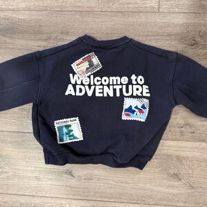 Zara “Welcome to Adventure” Sweatshirt 4T
